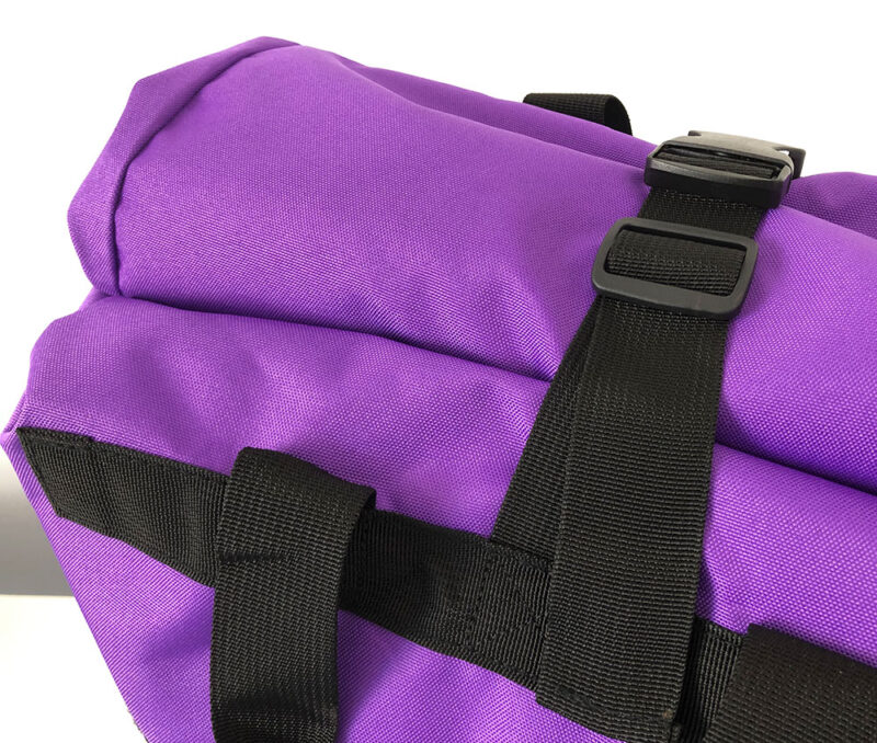 Rolltop backpack - Messenger bag - sac de livraison Sac à dos pour coursier à vélo - violet